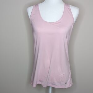 Under Armour Women's Light Pink Tank Top Size Large